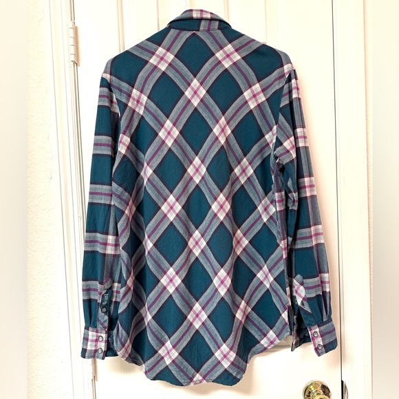 Cruel Girl Plaid Pearl Snap Shirt – Western Button Down Large - Picture 8 of 12